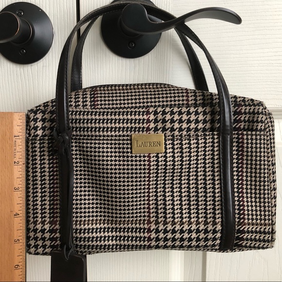 Lauren brown mini bag. Measurements in photos. Used condition. Clean interior. - Picture 3 of 6